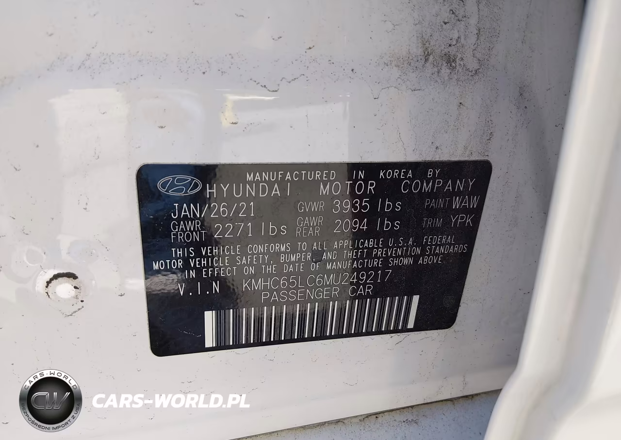 2021 Hyundai Ioniq Hybrid Blue VIN:KMHC65LC6MU249217 - 9