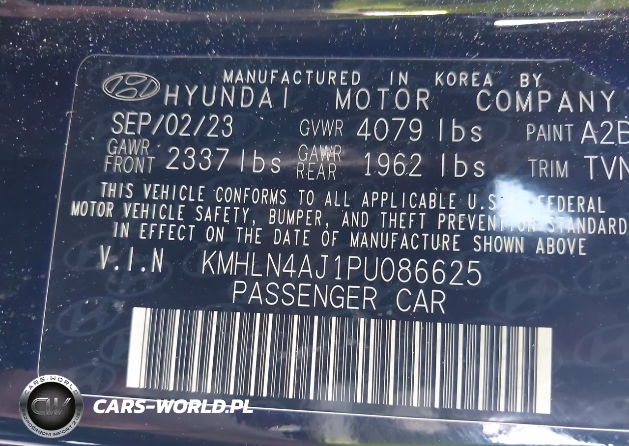 2023 Hyundai Elantra Hybrid Limited VIN:KMHLN4AJ1PU086625 - 9