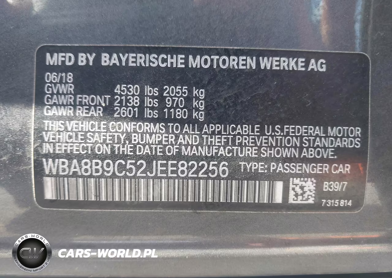 2018 BMW 330I VIN:WBA8B9C52JEE82256 - 9