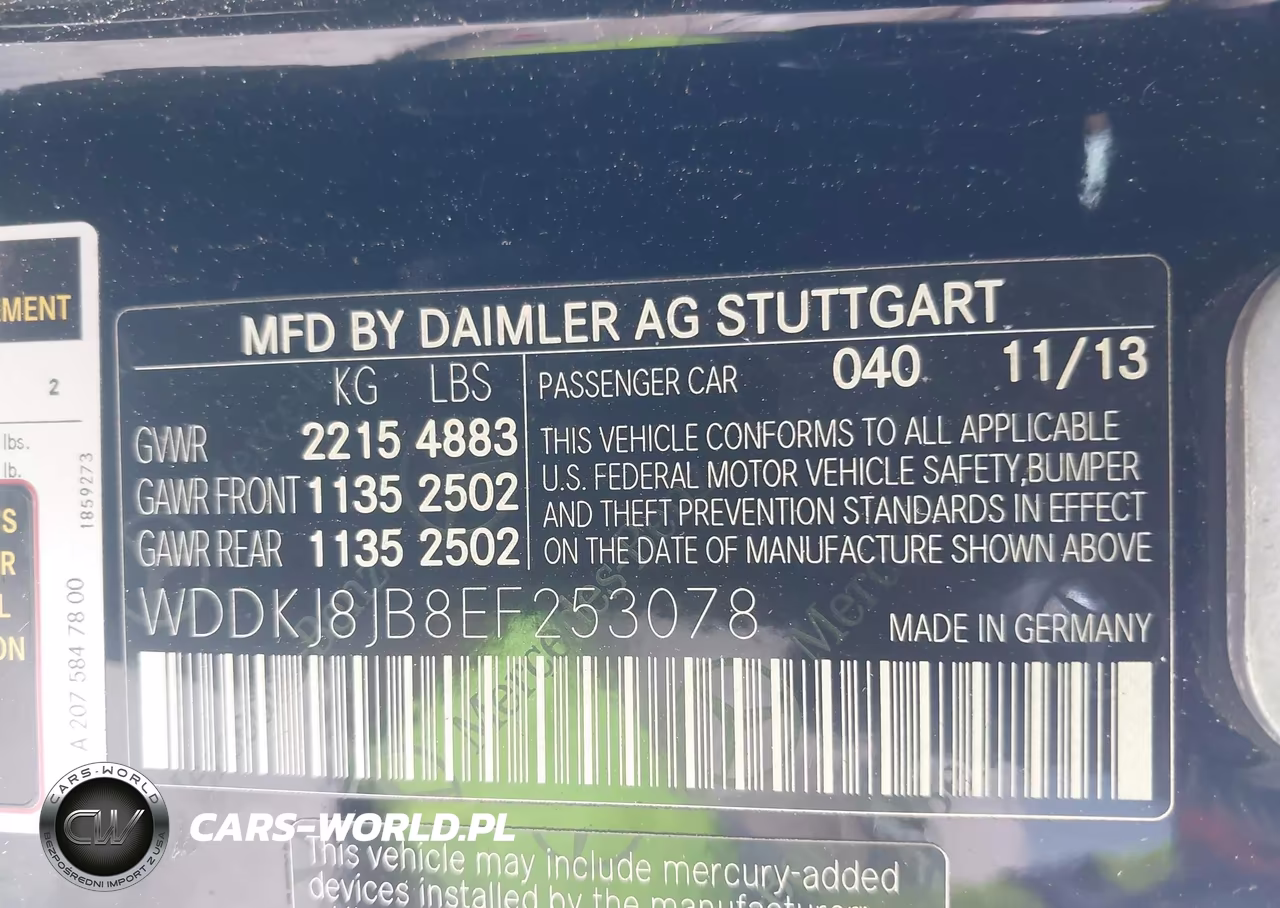 2014 Mercedes-Benz E 350 4Matic VIN:WDDKJ8JB8EF253078 - 9