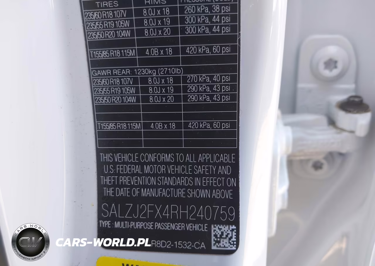 2024 Land Rover Range Rover Evoque Core S VIN:SALZJ2FX4RH240759 - 9