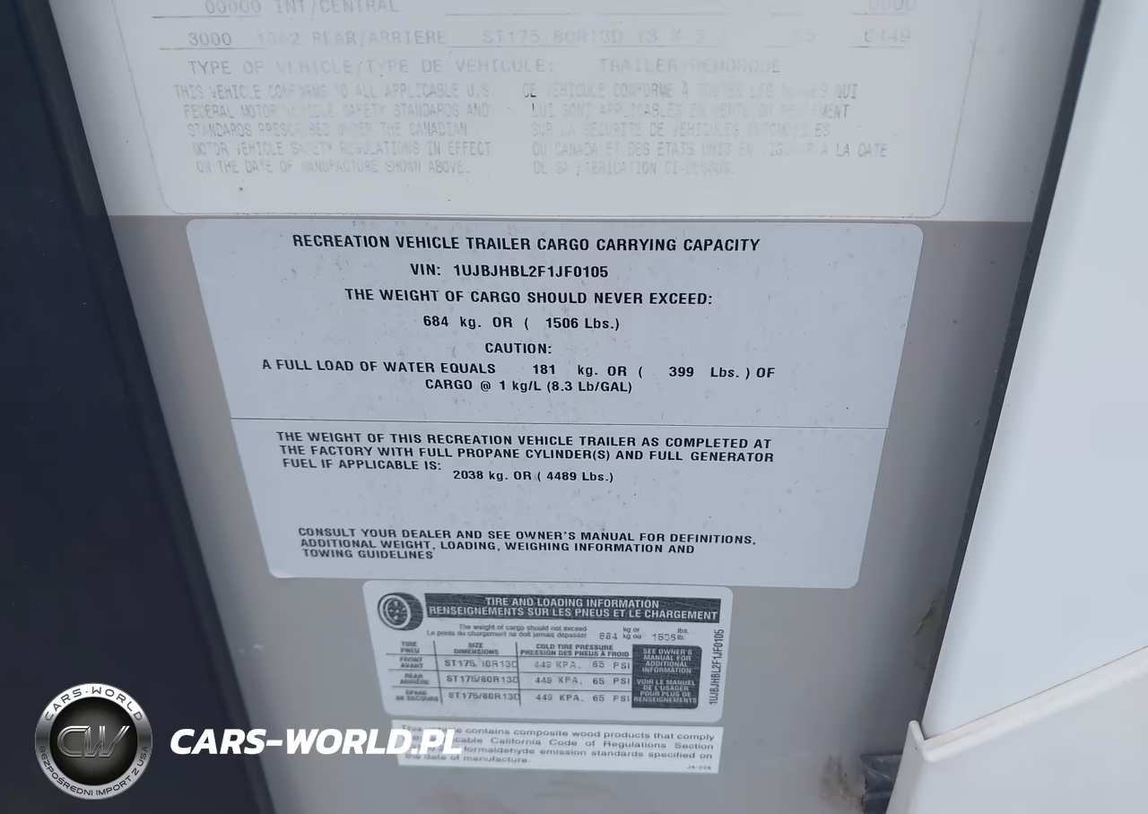 2015 Jayco Camper VIN:1UJBJHBL2F1JF0105 - 7