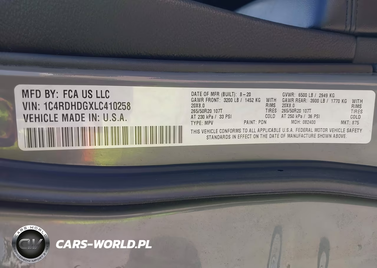 2020 Dodge Durango Gt Plus Rwd VIN:1C4RDHDGXLC410258 - 9