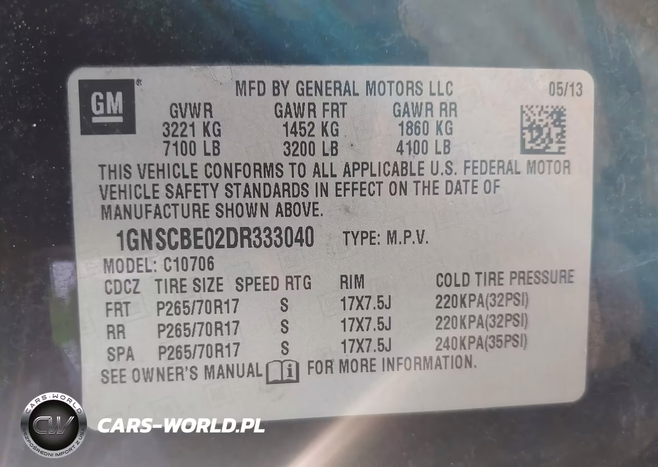 2013 Chevrolet Tahoe Lt VIN:1GNSCBE02DR333040 - 9