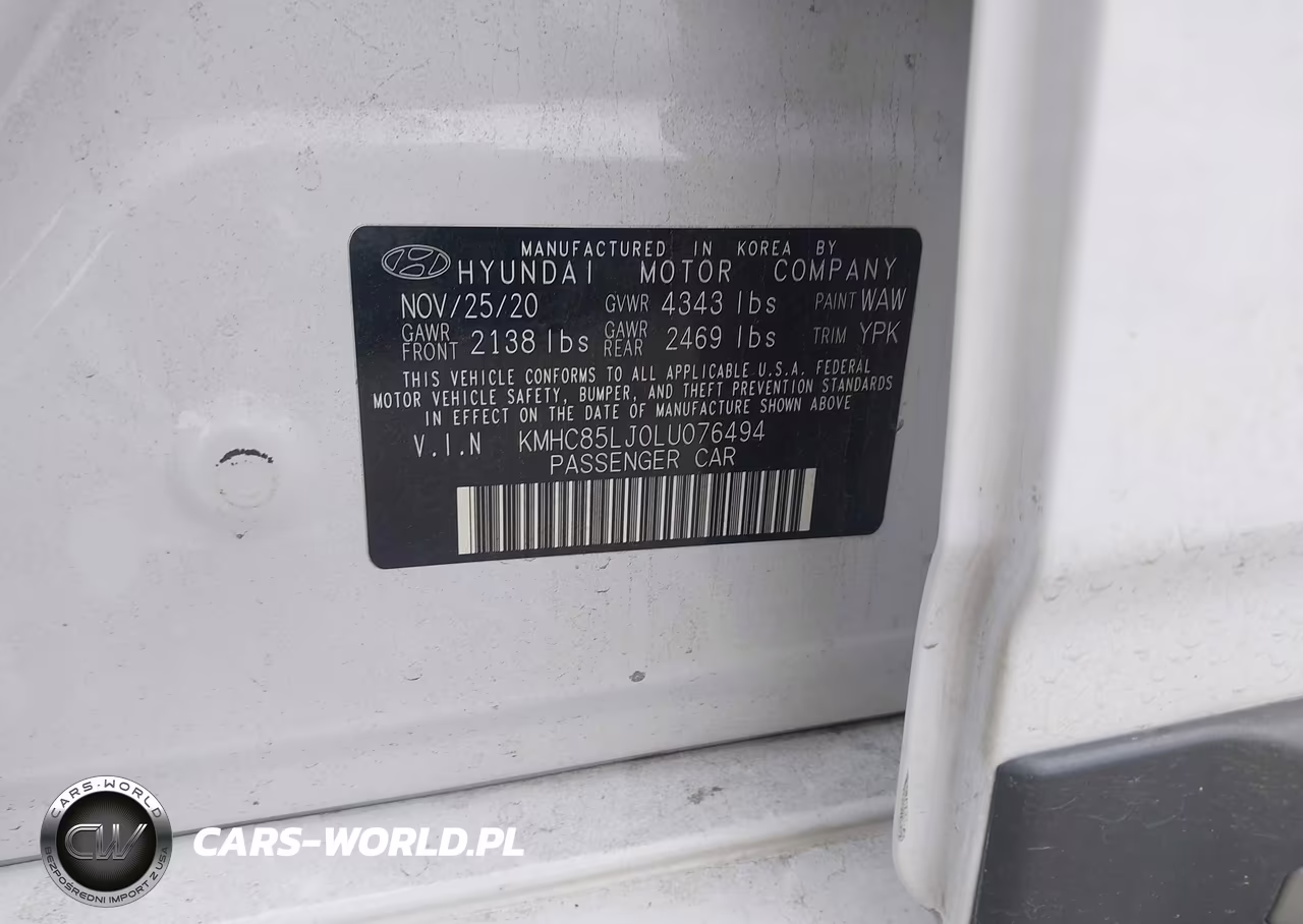 2020 Hyundai Ioniq Electric Limited VIN:KMHC85LJ0LU076494 - 9