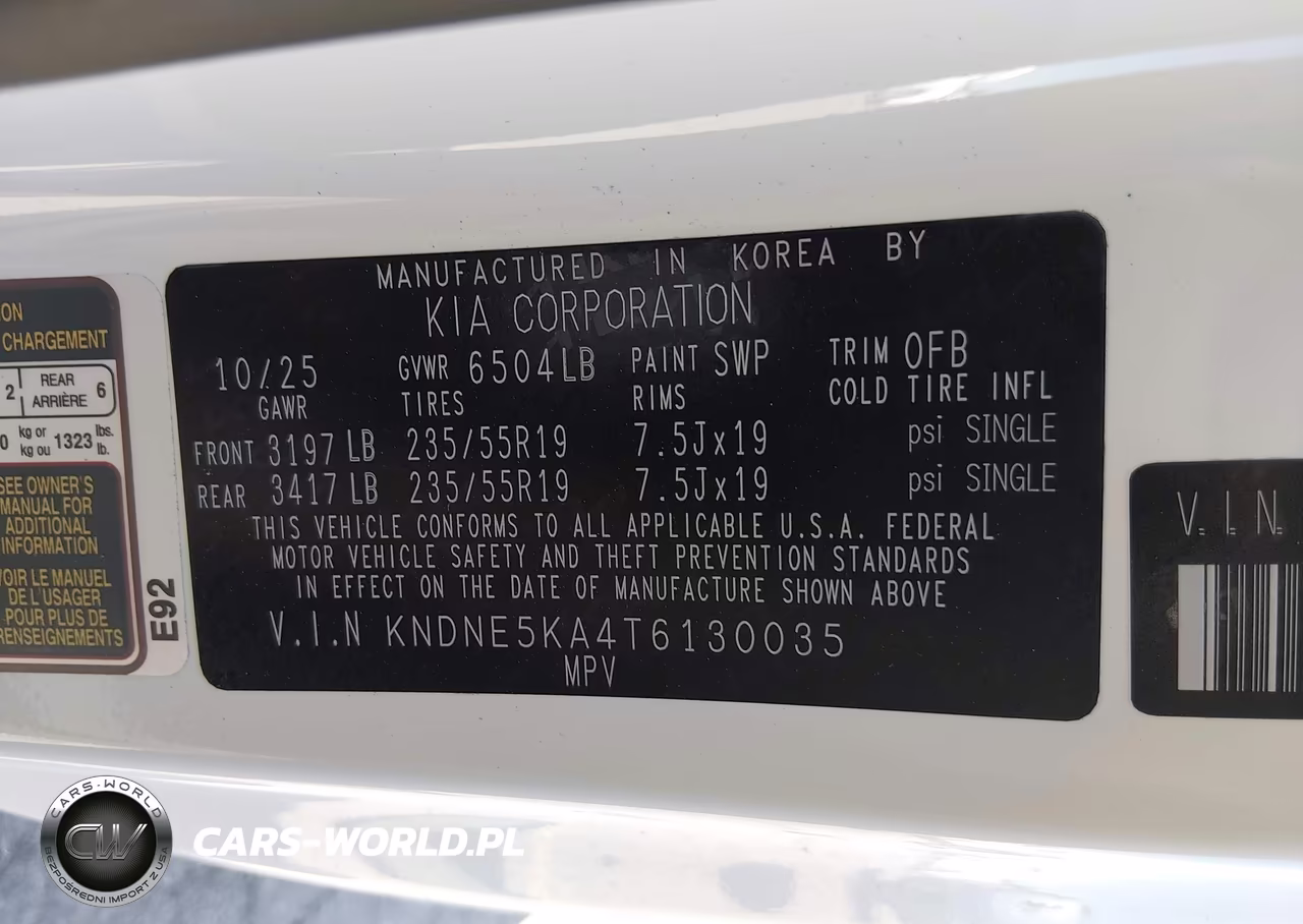 2026 Kia Carnival Mpv Hybrid Sx VIN:KNDNE5KA4T6130035 - 9