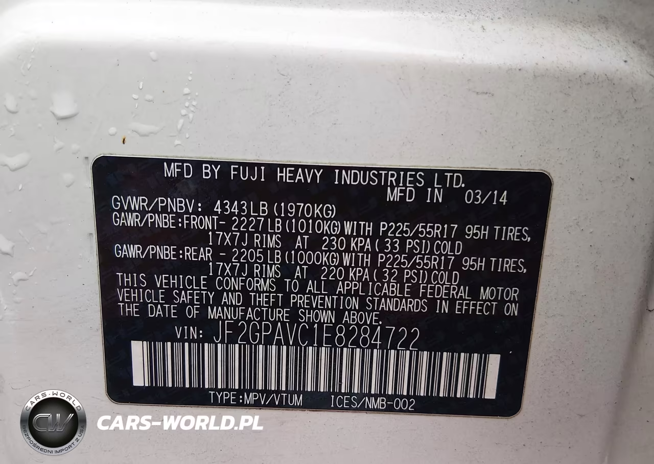 2014 Subaru Xv Crosstrek 2.0I Premium VIN:JF2GPAVC1E8284722 - 9