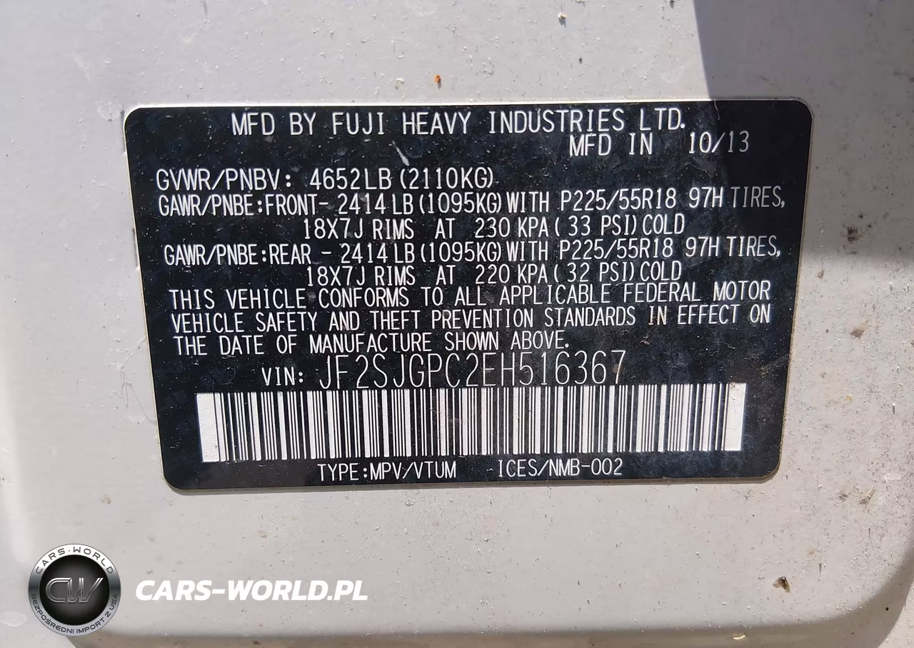 2014 Subaru Forester 2.0Xt Touring VIN:JF2SJGPC2EH516367 - 9