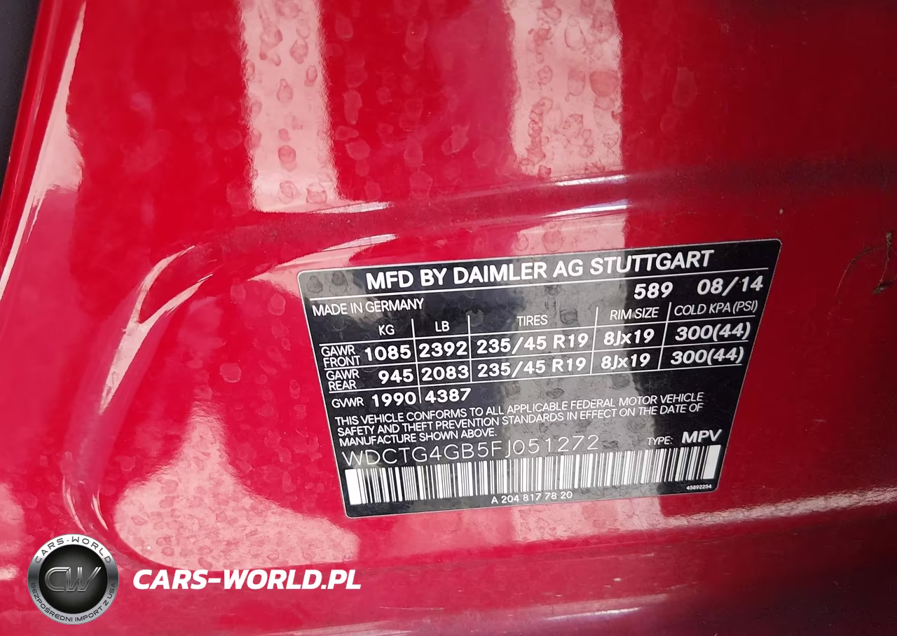 2015 Mercedes-Benz Gla 250 4Matic VIN:WDCTG4GB5FJ051272 - 9