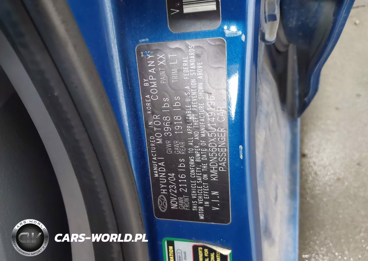 2005 Hyundai Elantra Gls-Gt VIN:KMHDN56DX5U149196 - 9