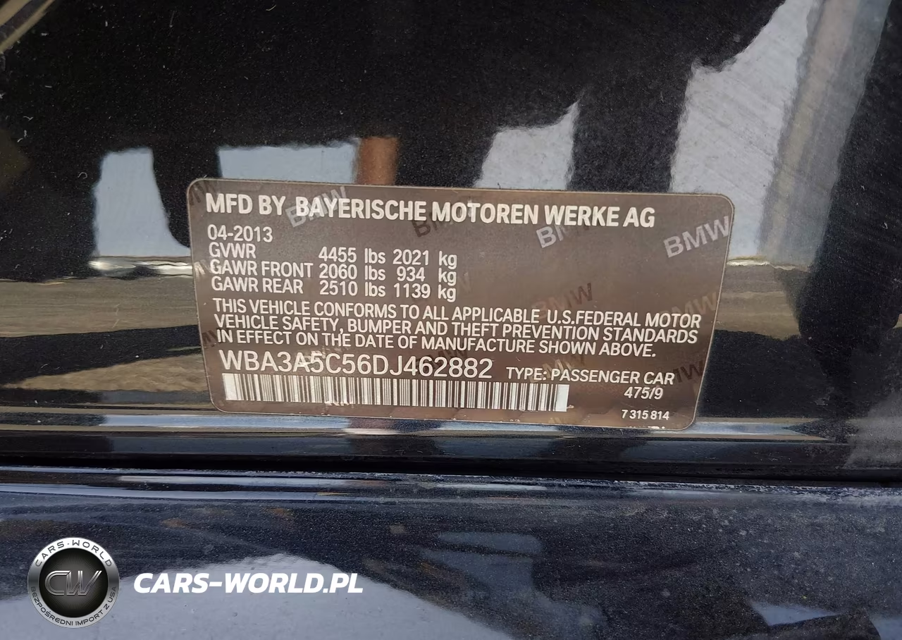 2013 BMW 328I VIN:WBA3A5C56DJ462882 - 9