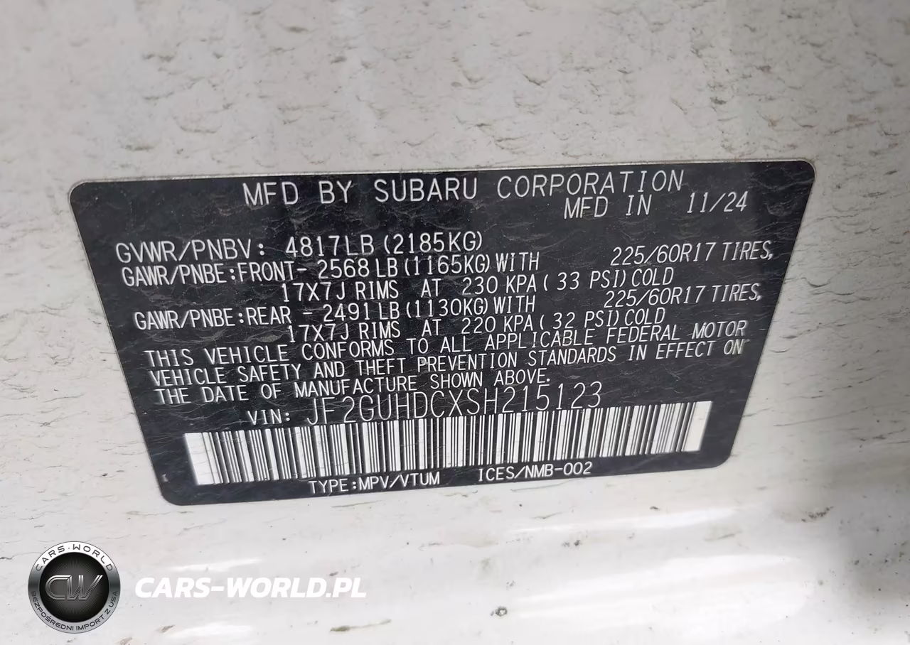 2025 Subaru Crosstrek Premium VIN:JF2GUHDCXSH215123 - 9