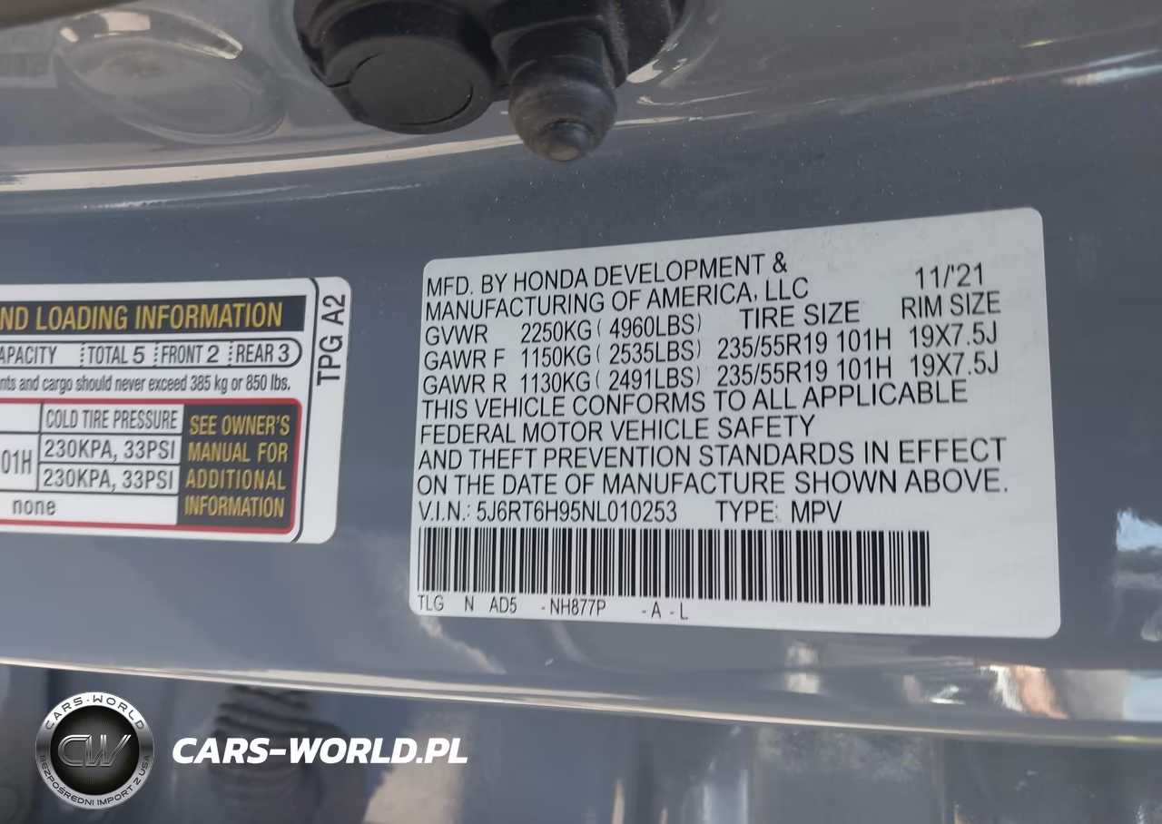 2022 Honda Cr-V Hybrid Touring VIN:5J6RT6H95NL010253 - 9