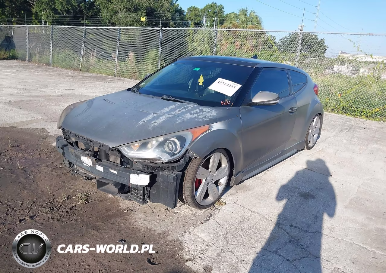 2015 Hyundai Veloster Turbo VIN:KMHTC6AE4FU226301 - 2