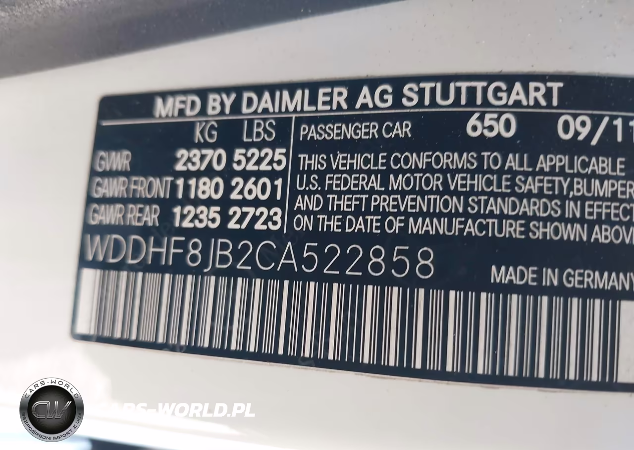 2012 Mercedes-Benz E 350 4Matic VIN:WDDHF8JB2CA522858 - 9