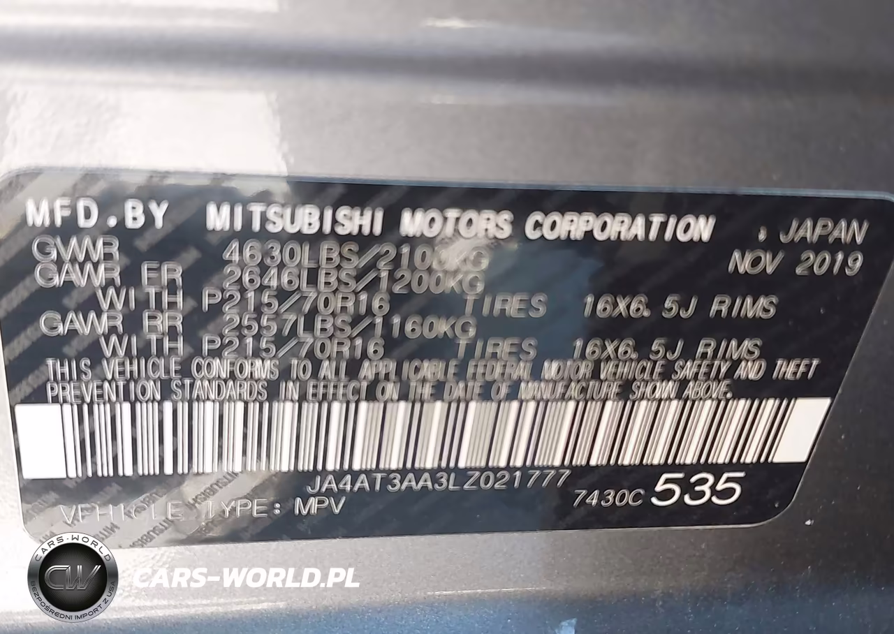 2020 Mitsubishi Eclipse Cross Es 1.5T Awc VIN:JA4AT3AA3LZ021777 - 9