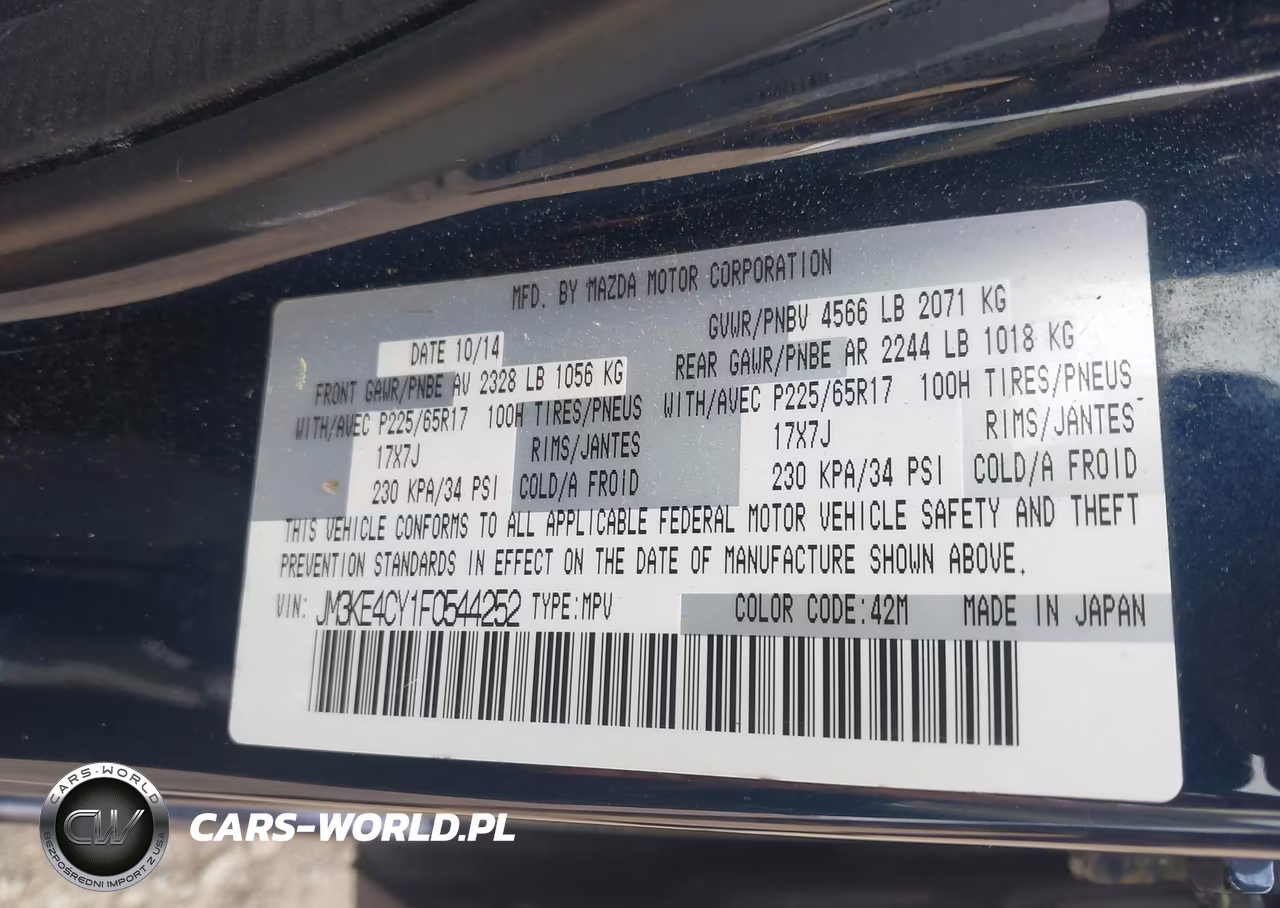 2015 Mazda Cx-5 Touring VIN:JM3KE4CY1F0544252 - 9