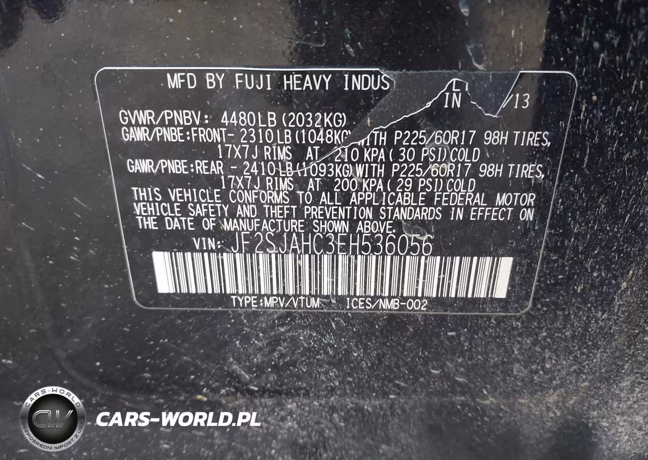 2014 Subaru Forester 2.5I Limited VIN:JF2SJAHC3EH536056 - 9
