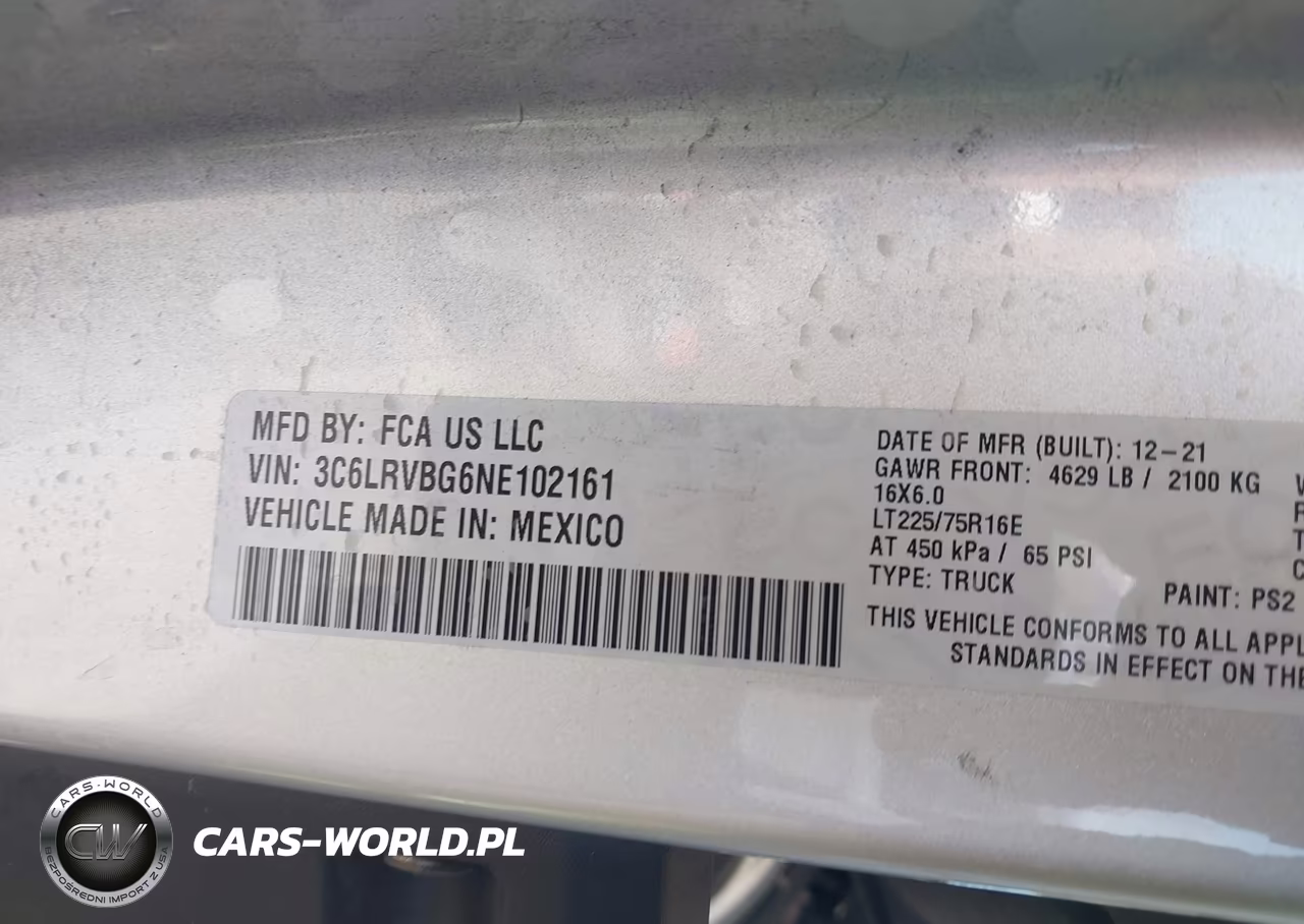 2022 Ram Promaster 1500 High Roof 136 Wb VIN:3C6LRVBG6NE102161 - 9