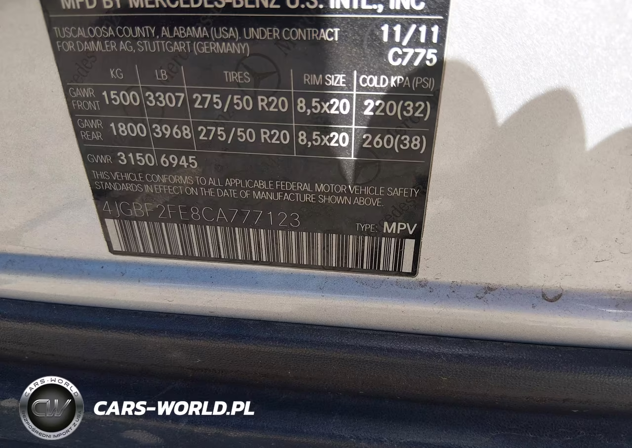 2012 Mercedes-Benz Gl 350 Bluetec 4Matic VIN:4JGBF2FE8CA777123 - 9
