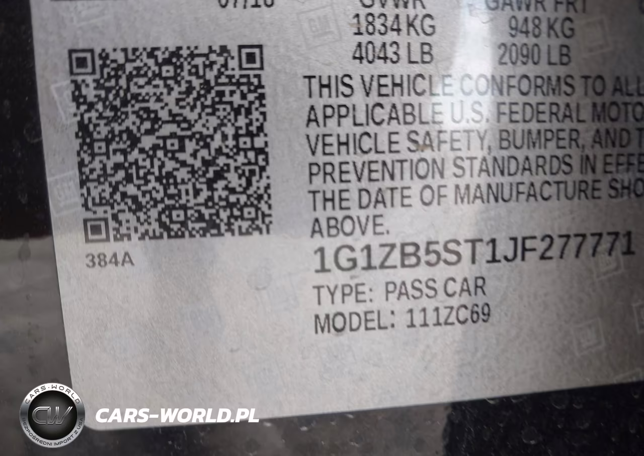 2018 Chevrolet Malibu 1Ls VIN:1G1ZB5ST1JF277771 - 9
