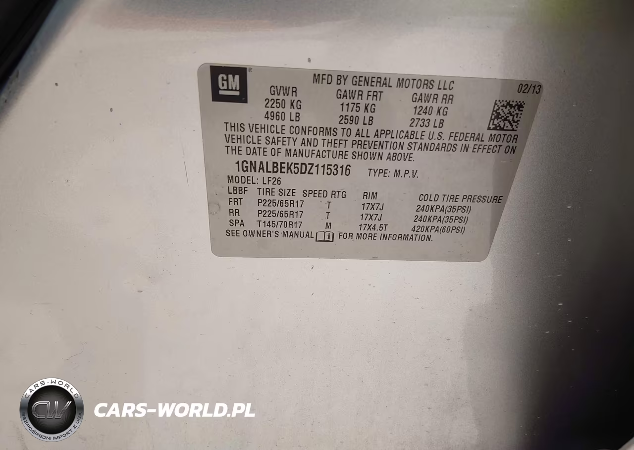 2013 Chevrolet Equinox Ls VIN:1GNALBEK5DZ115316 - 9