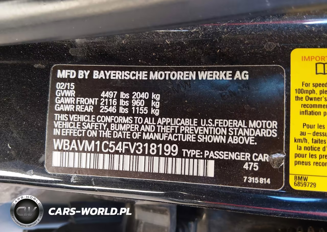 2015 BMW X1 Sdrive28I VIN:WBAVM1C54FV318199 - 9