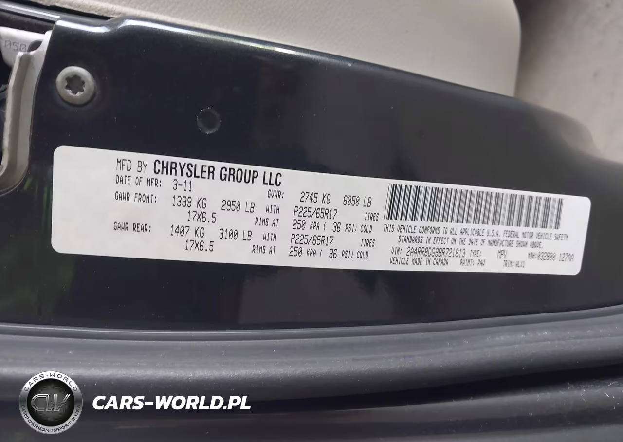2011 Chrysler Town & Country Touring-L VIN:2A4RR8DG9BR721813 - 9