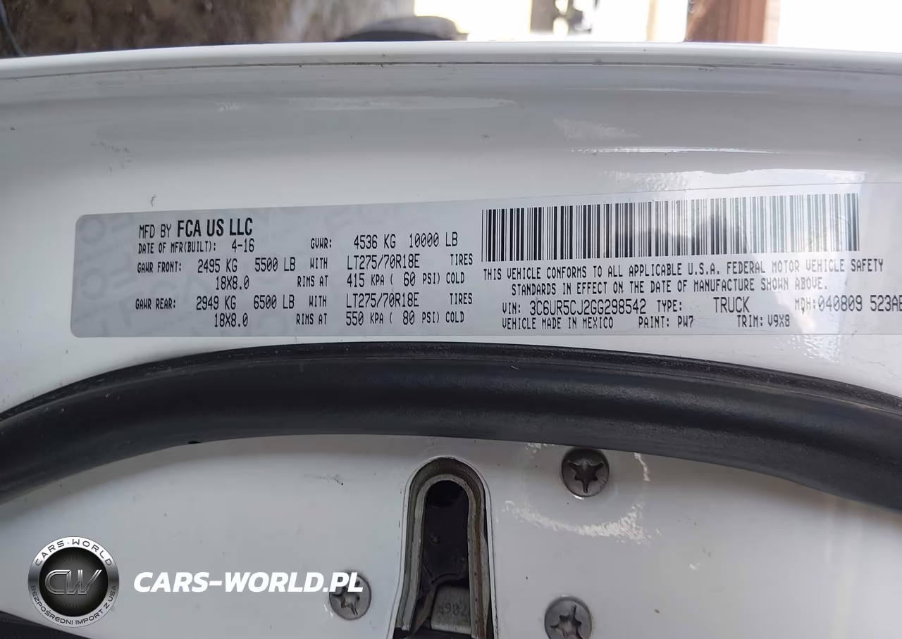2016 Ram 2500 Tradesman VIN:3C6UR5CJ2GG298542 - 9