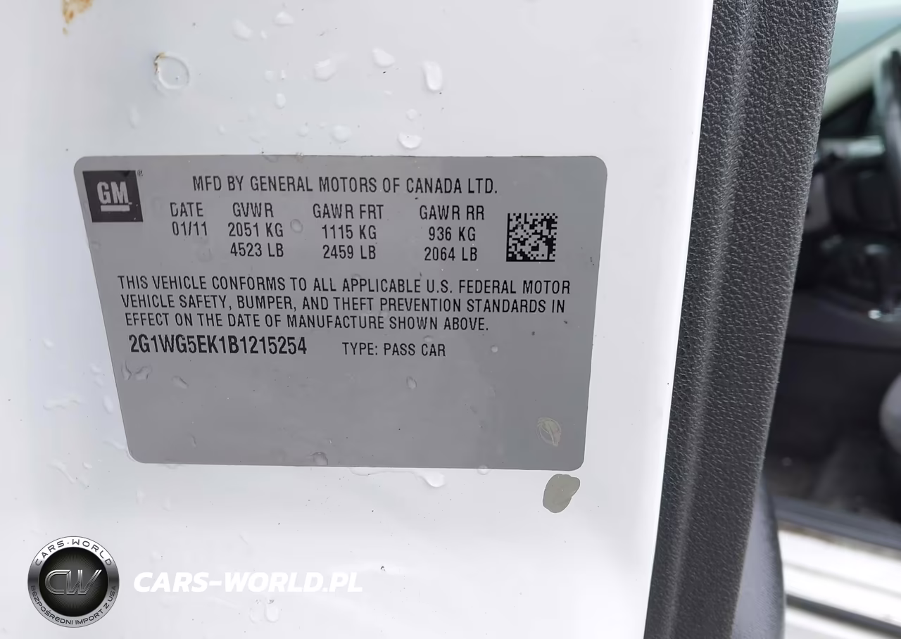2011 Chevrolet Impala Lt VIN:2G1WG5EK1B1215254 - 9