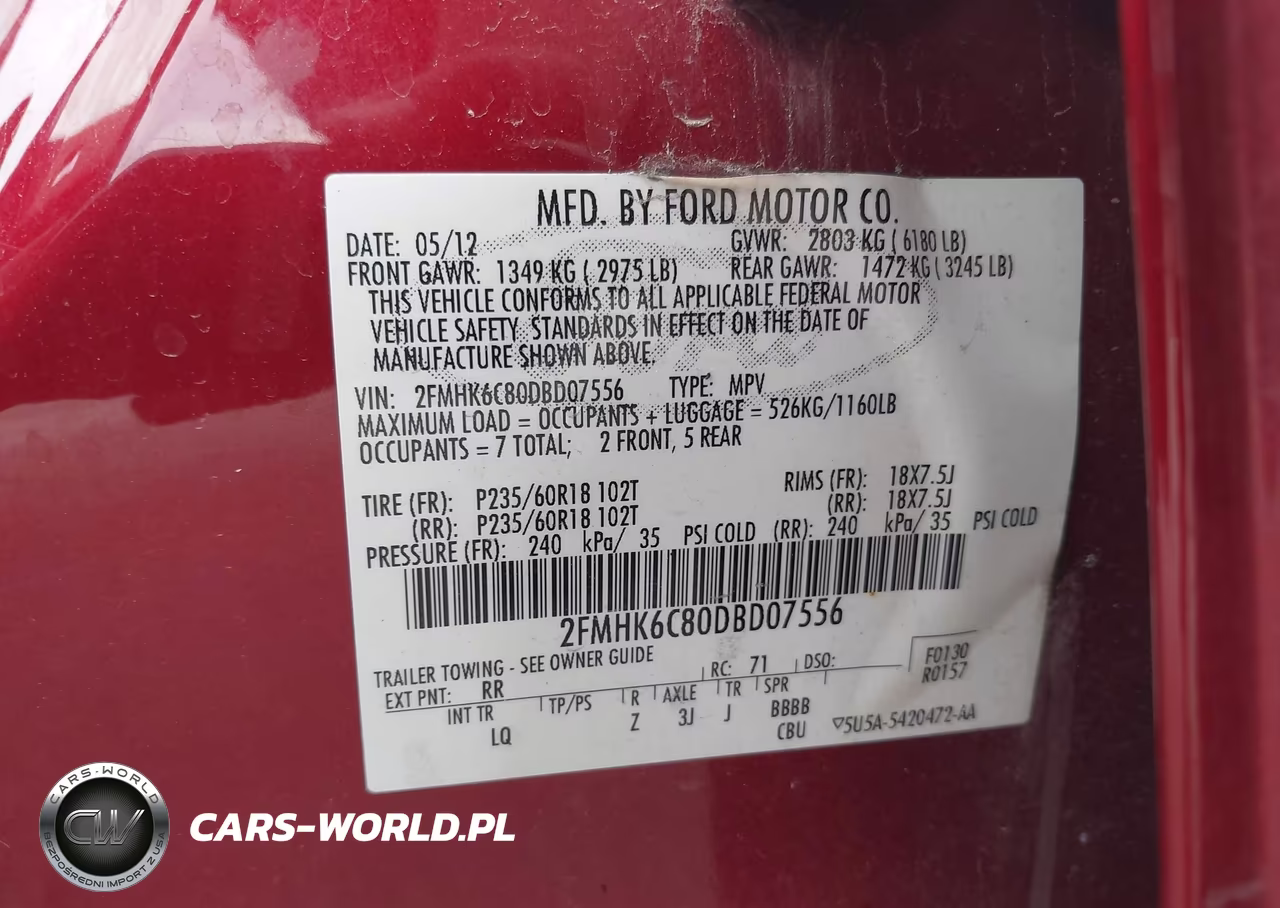 2013 Ford Flex Sel VIN:2FMHK6C80DBD07556 - 9