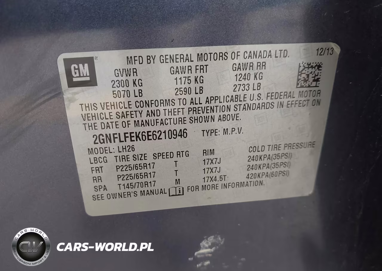 2014 Chevrolet Equinox 1Lt VIN:2GNFLFEK6E6210946 - 9