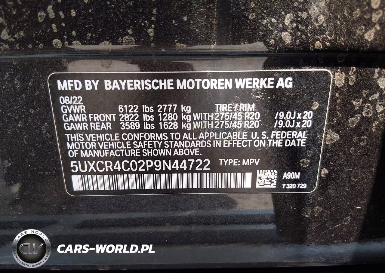 2023 BMW X5 Sdrive40I VIN:5UXCR4C02P9N44722 - 9