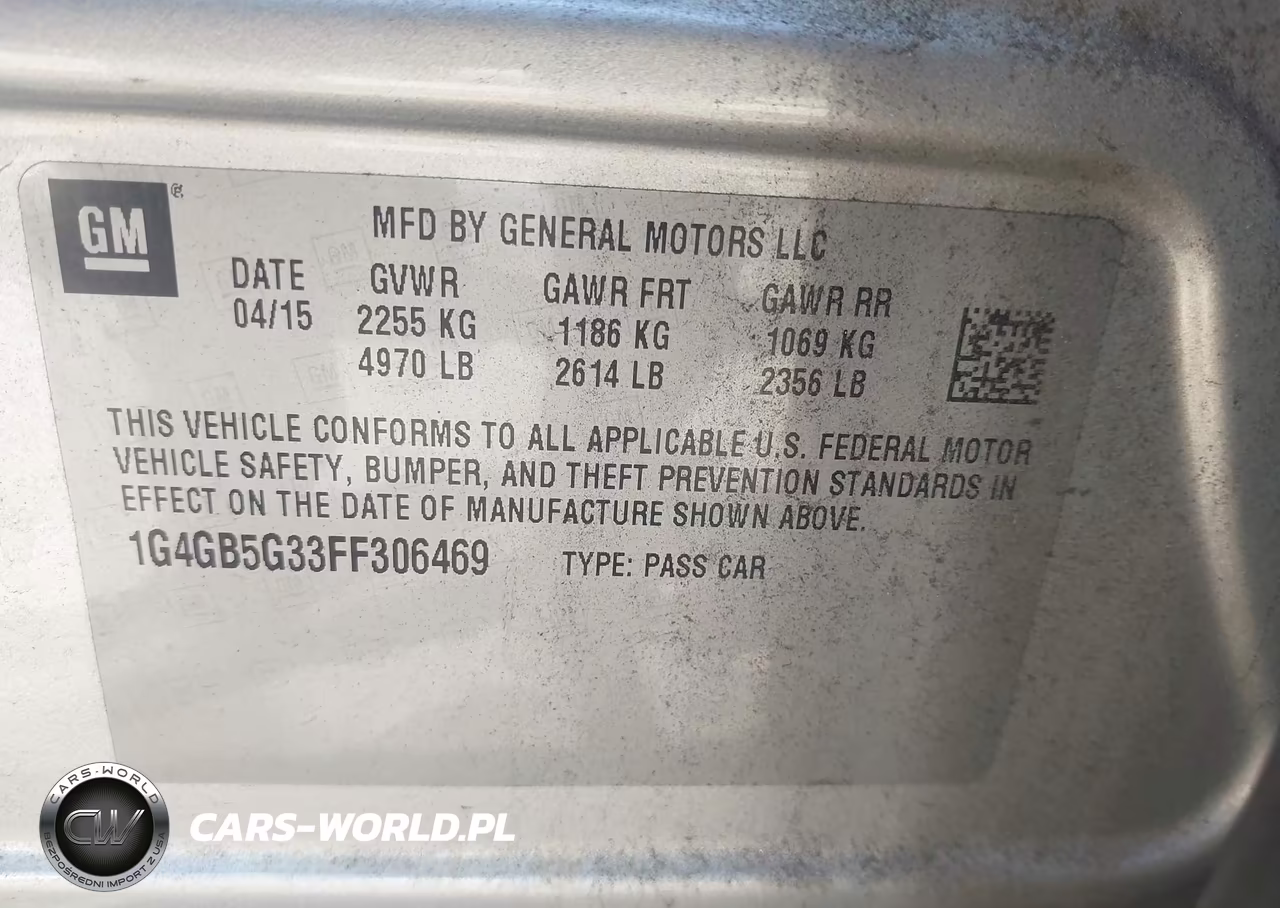 2015 Buick Lacrosse Leather VIN:1G4GB5G33FF306469 - 9