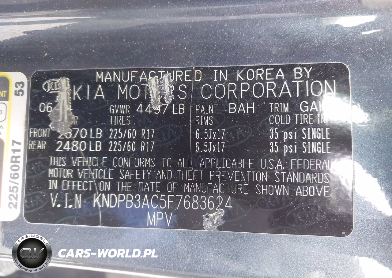 2015 Kia Sportage Lx VIN:KNDPB3AC5F7683624 - 9