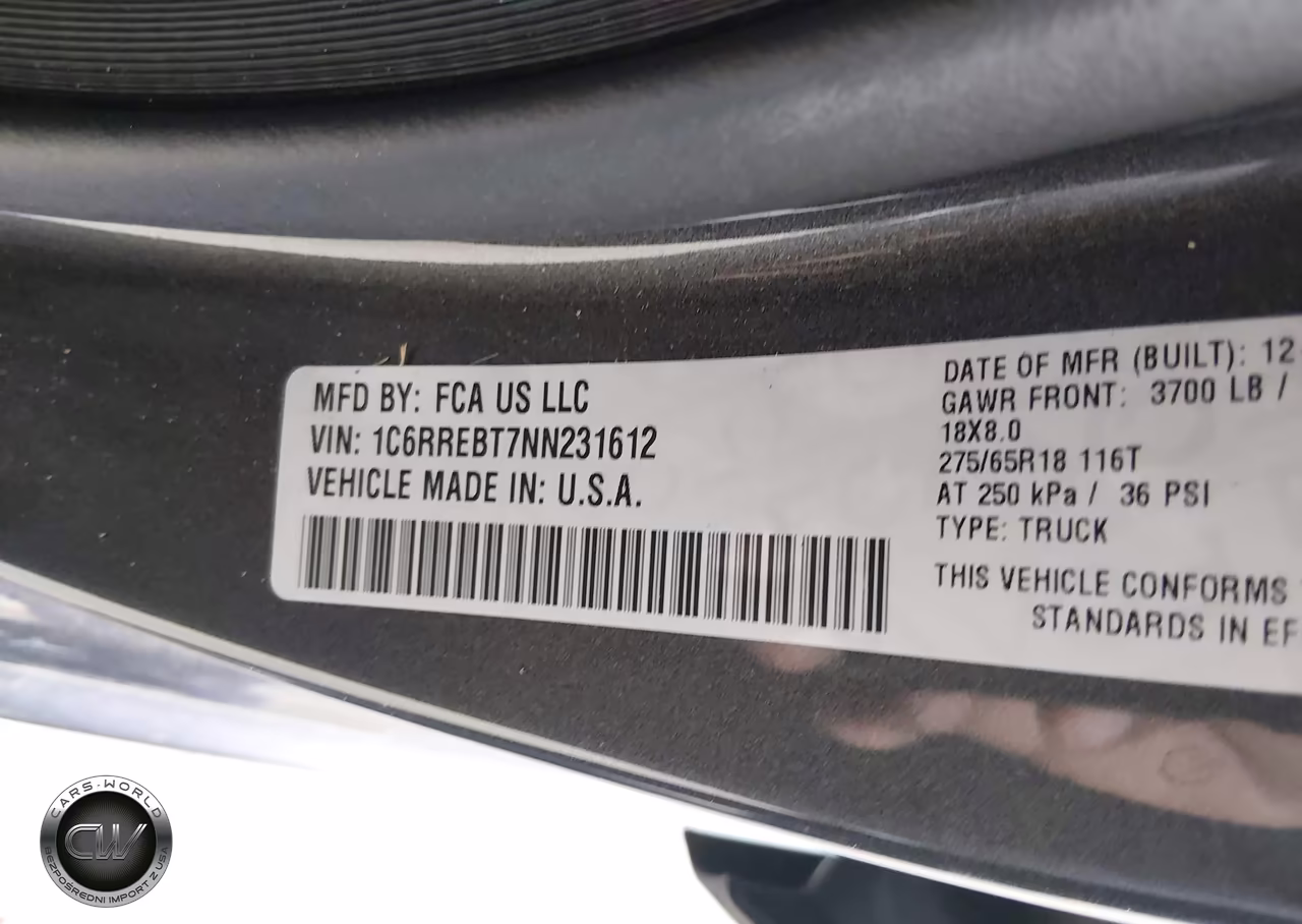 2022 Ram 1500 Big Horn 4X2 6'4 Box VIN:1C6RREBT7NN231612 - 9