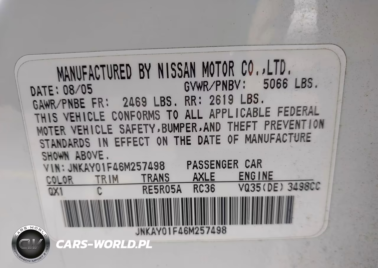 2006 Infiniti M35X VIN:JNKAY01F46M257498 - 9