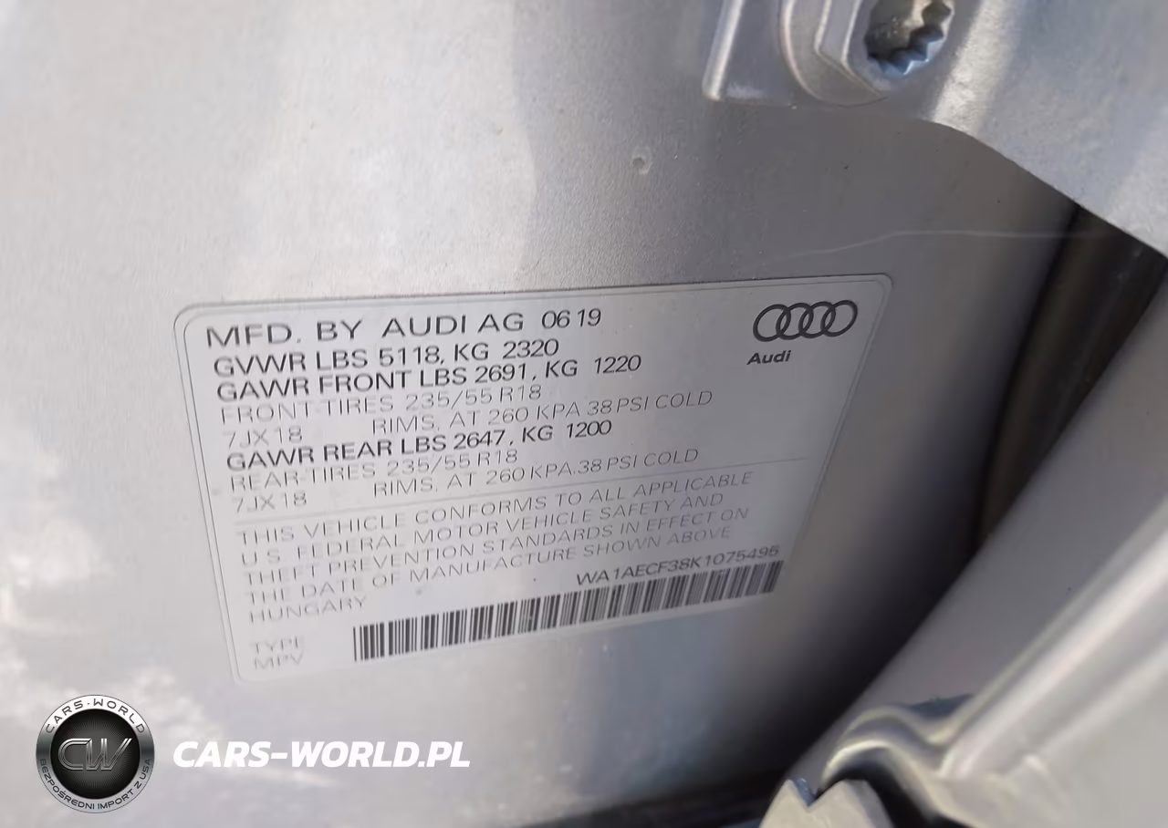 2019 Audi Q3 2.0T Premium VIN:WA1AECF38K1075495 - 9