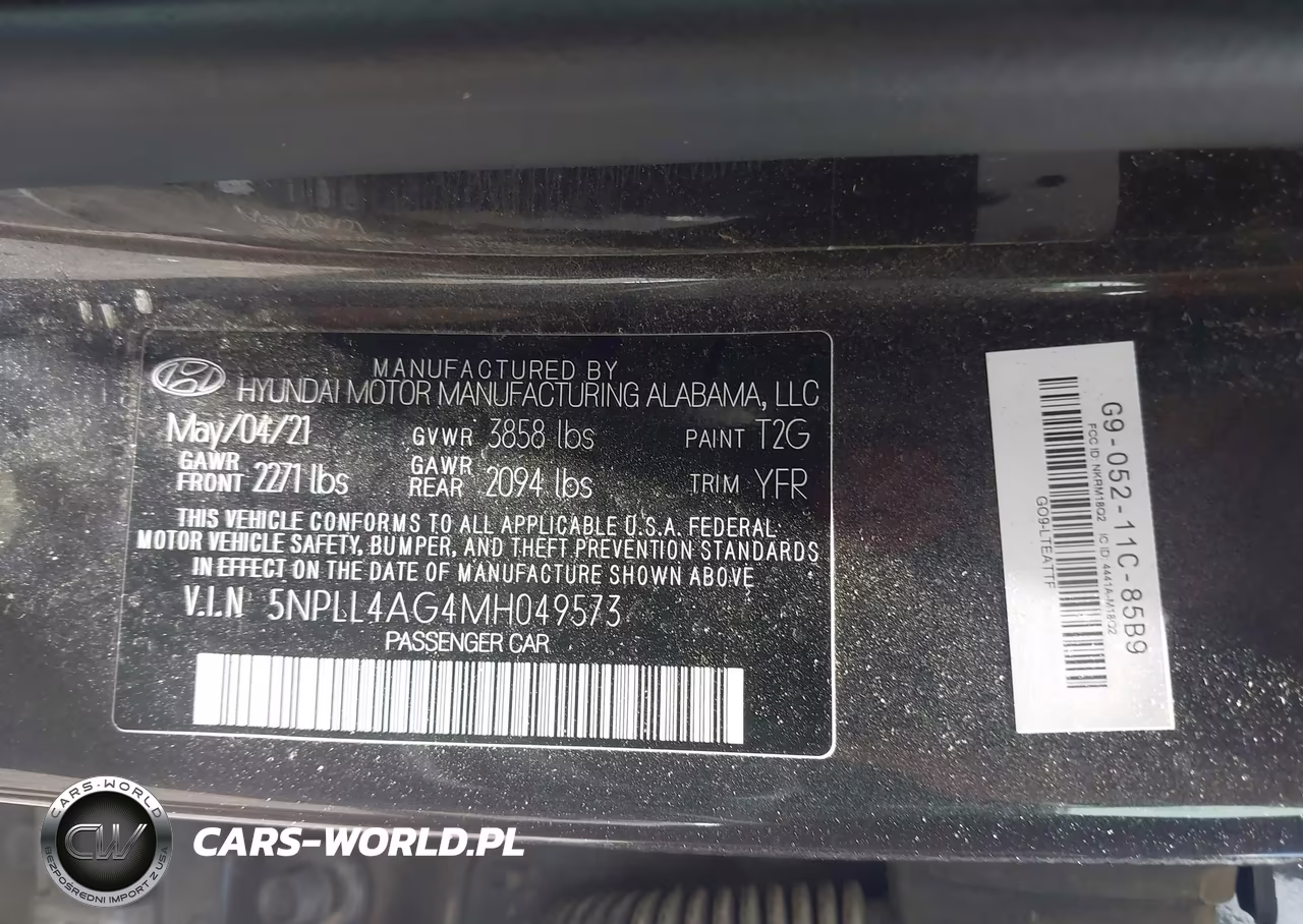 2021 Hyundai Elantra Se VIN:5NPLL4AG4MH049573 - 9