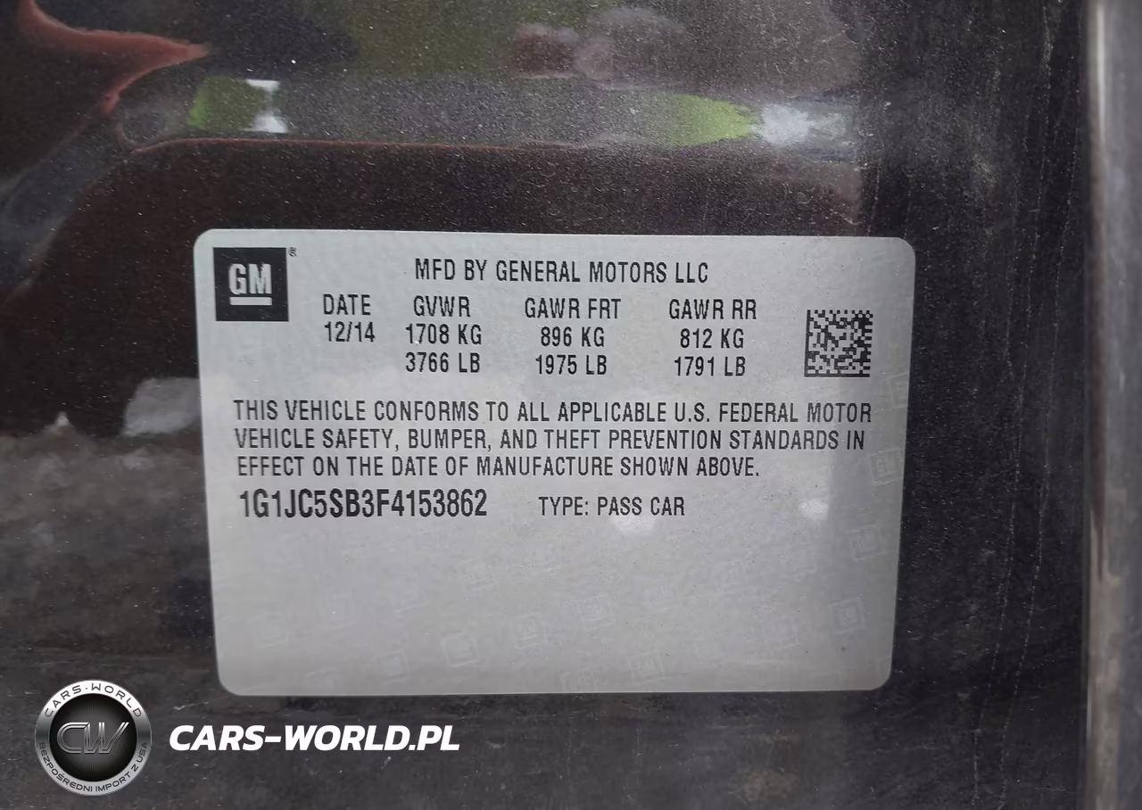 2015 Chevrolet Sonic Lt Auto VIN:1G1JC5SB3F4153862 - 9