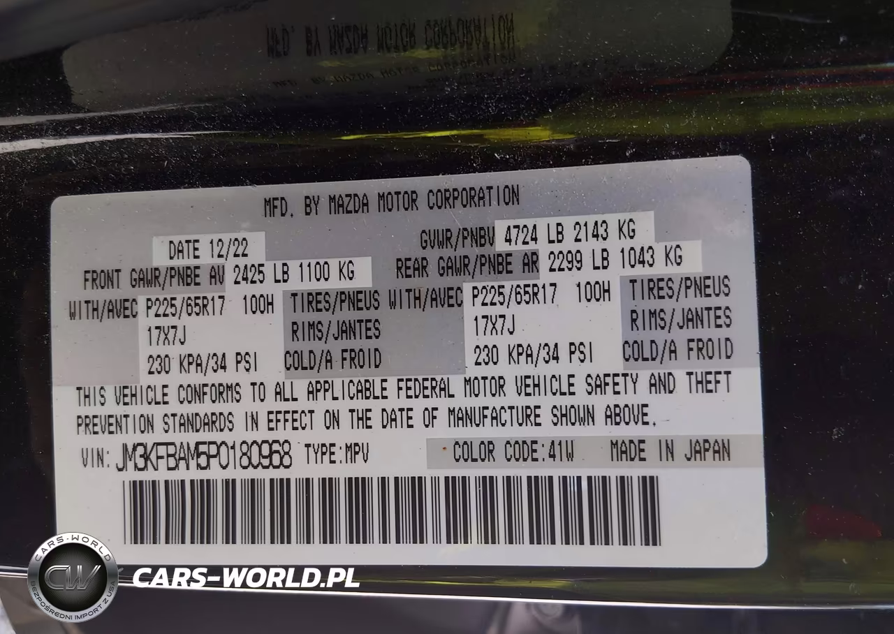 2023 Mazda Cx-5 2.5 S VIN:JM3KFBAM5P0180968 - 9