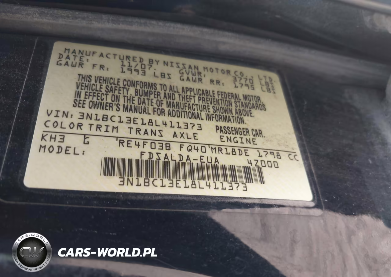 2008 Nissan Versa 1.8 S VIN:3N1BC13E18L411373 - 9