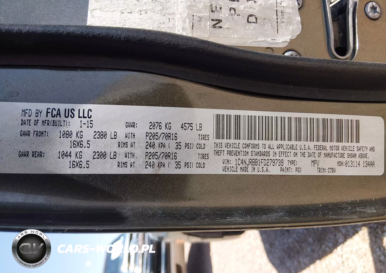 2015 Jeep Patriot Sport VIN:1C4NJRBB1FD279739 - 9