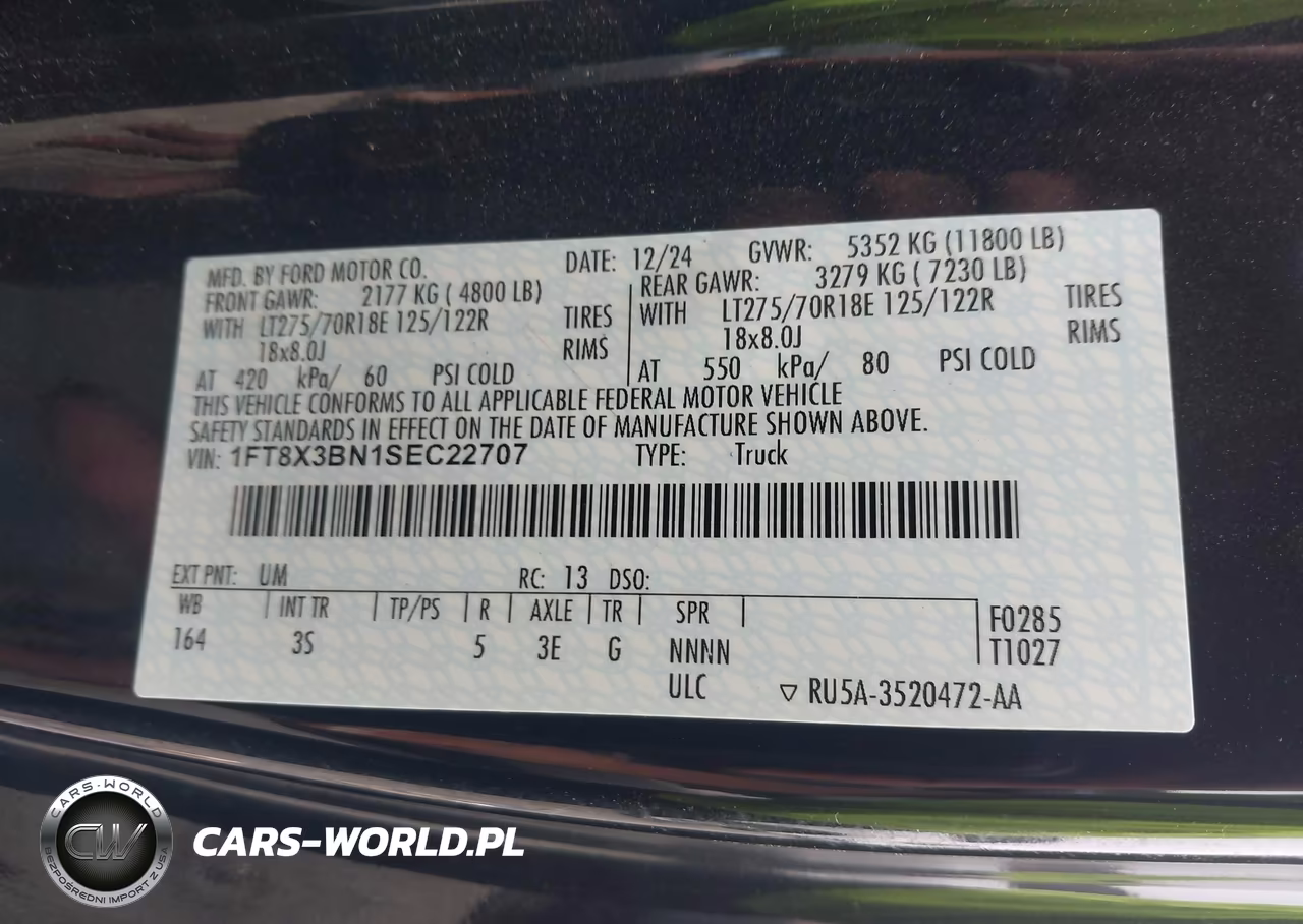 2025 Ford F-350 Xlt VIN:1FT8X3BN1SEC22707 - 9