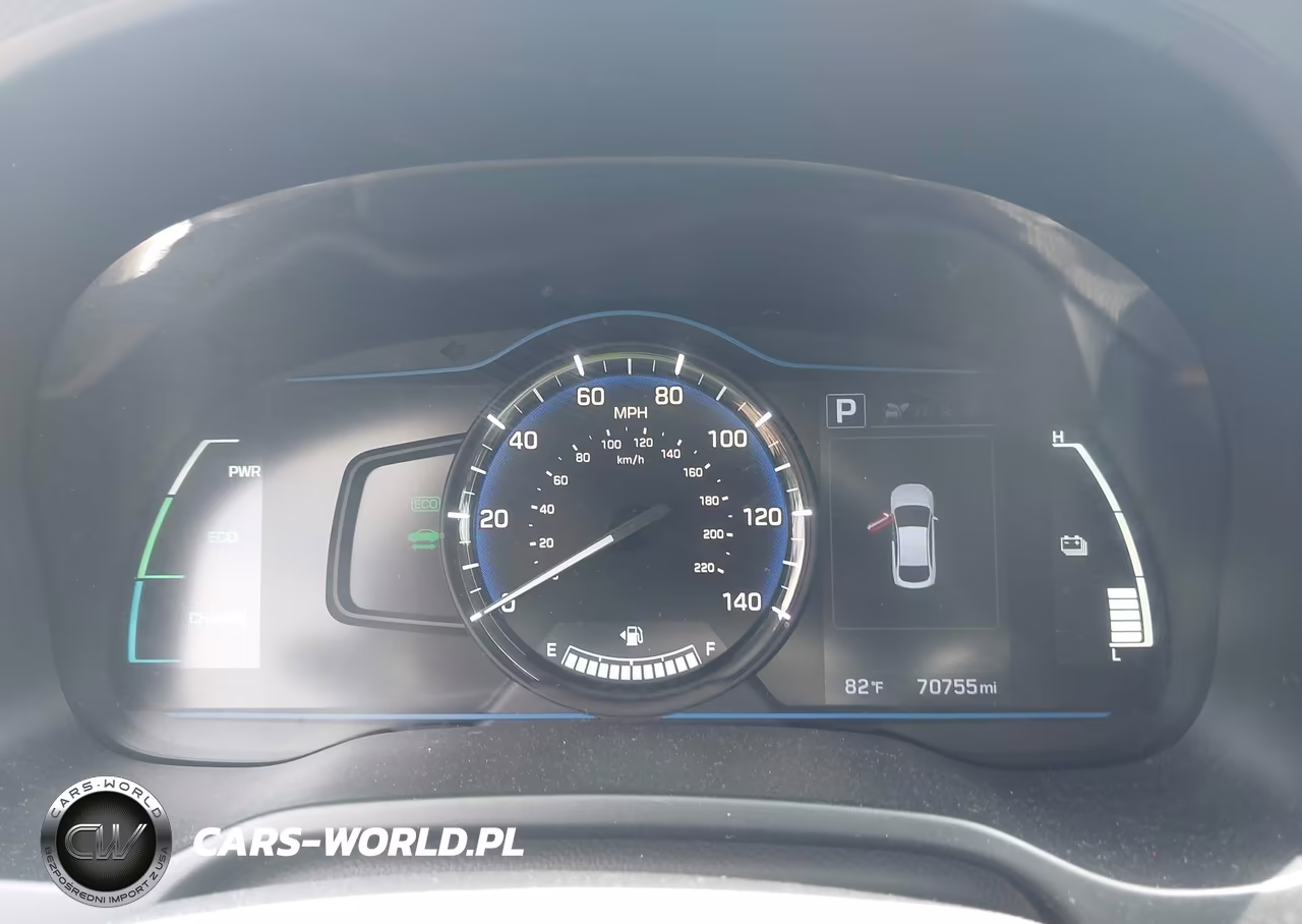 2018 Hyundai Ioniq Hybrid Blue VIN:KMHC65LC1JU076167 - 7