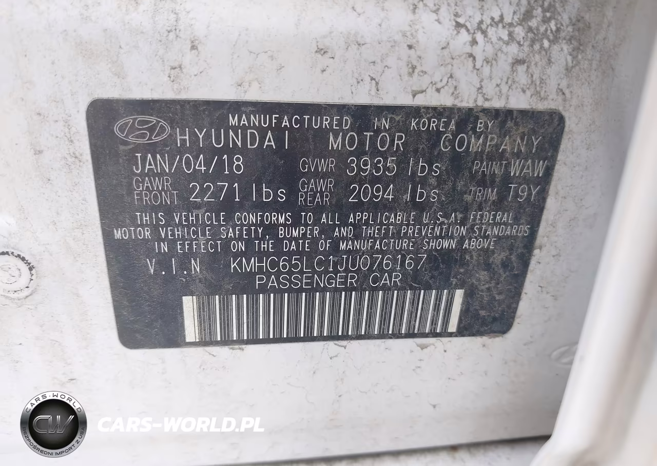 2018 Hyundai Ioniq Hybrid Blue VIN:KMHC65LC1JU076167 - 9