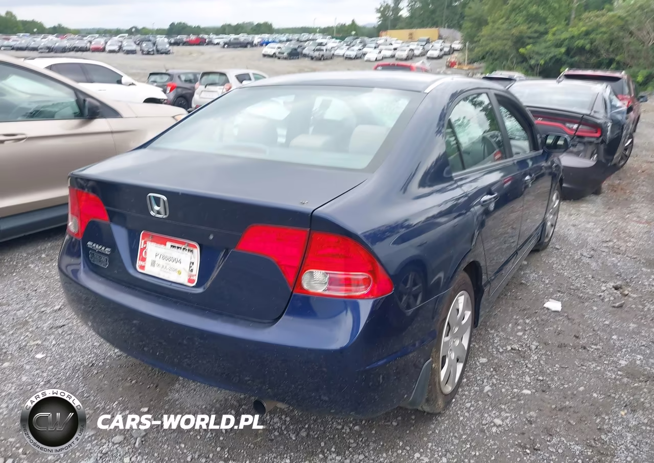 2007 Honda Civic Lx VIN:1HGFA15547L124493 - 4