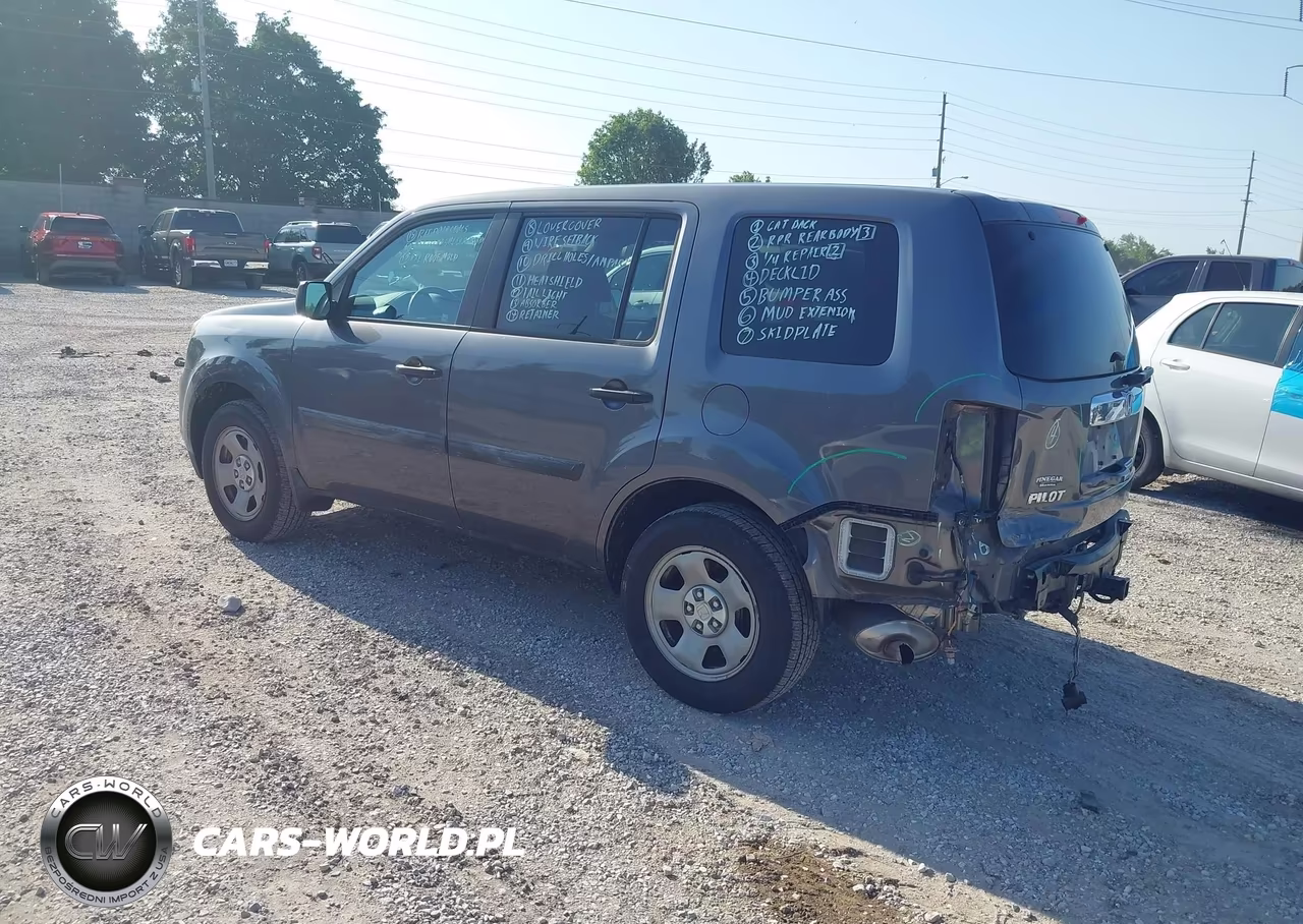 2014 Honda Pilot Lx VIN:5FNYF3H27EB007061 - 3