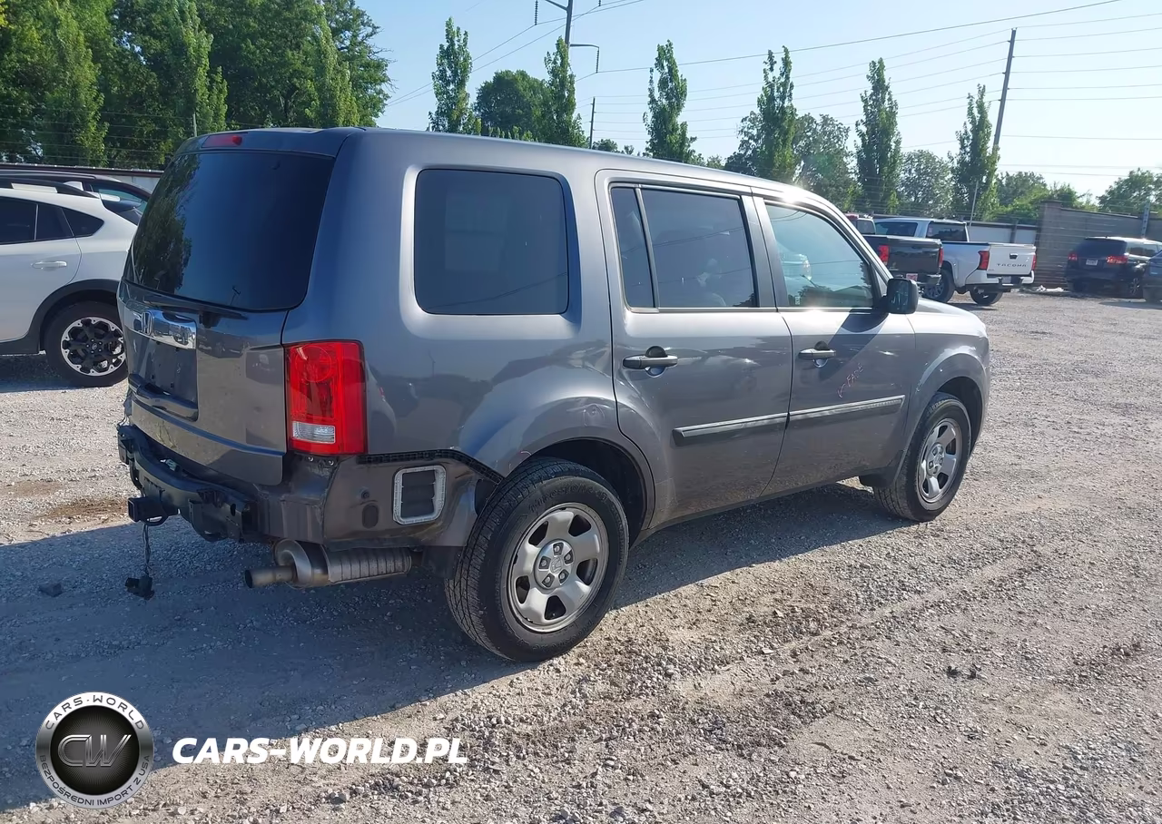 2014 Honda Pilot Lx VIN:5FNYF3H27EB007061 - 4