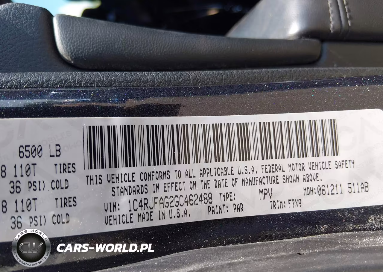 2016 Jeep Grand Cherokee Laredo VIN:1C4RJFAG2GC462488 - 9